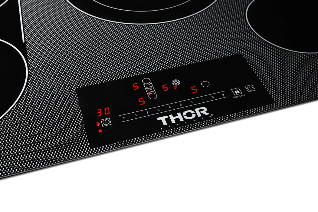 Thor Kitchen 30" Professional Electric Cooktop With 4 Burners in Black, TEC30 Thor Kitchen