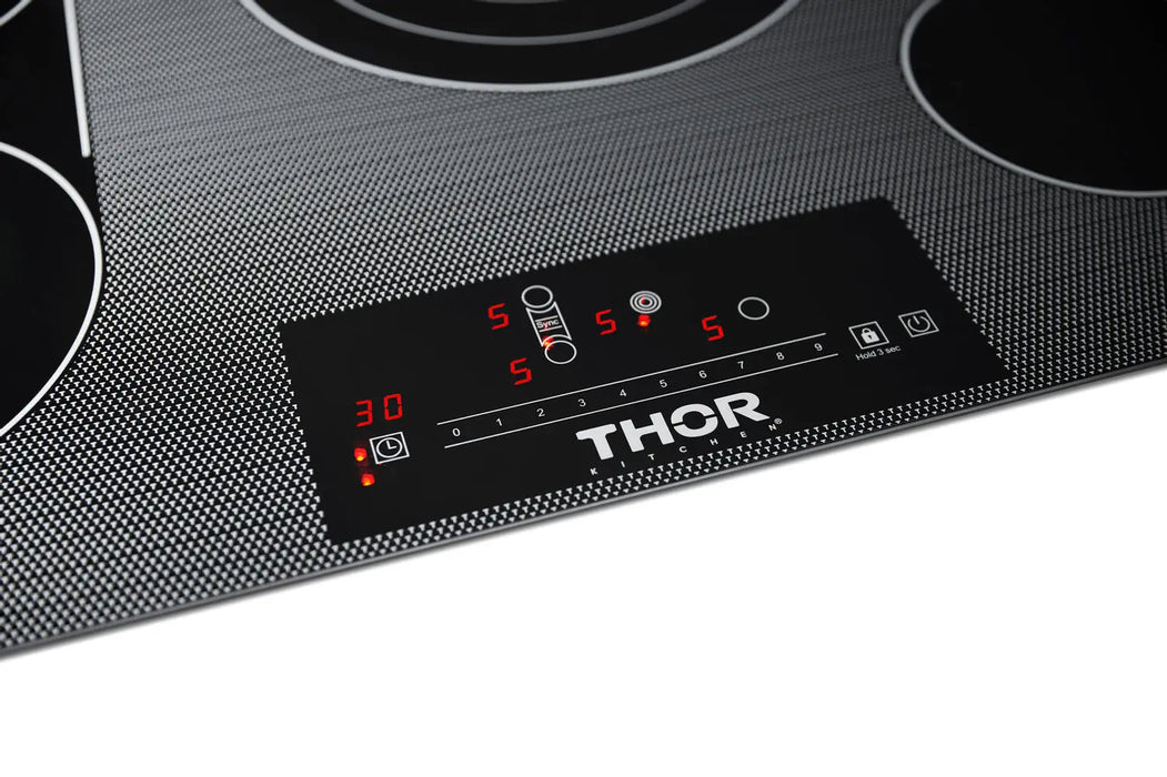 Thor Kitchen 30" Professional Electric Cooktop With 4 Burners in Black, TEC30 Thor Kitchen