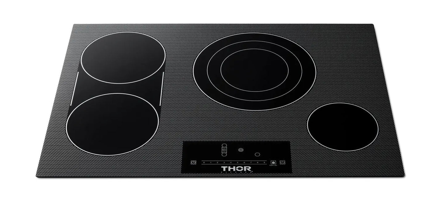 Thor Kitchen 30" Professional Electric Cooktop With 4 Burners in Black, TEC30 Thor Kitchen