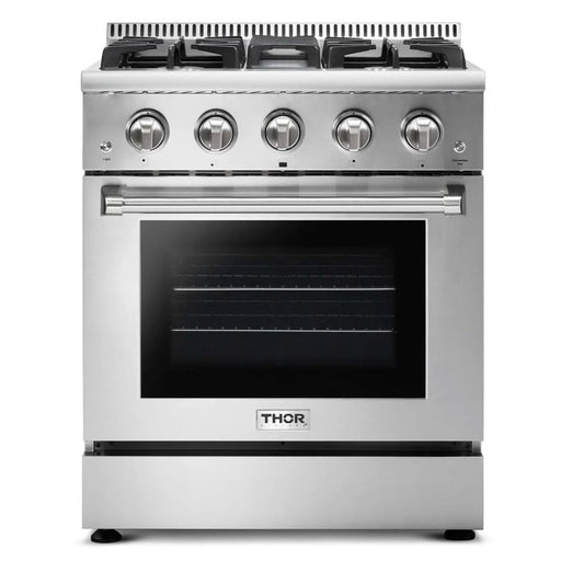 Thor Kitchen 30" Professional Natural Gas Range in Stainless Steel, HRG3080U Thor Kitchen