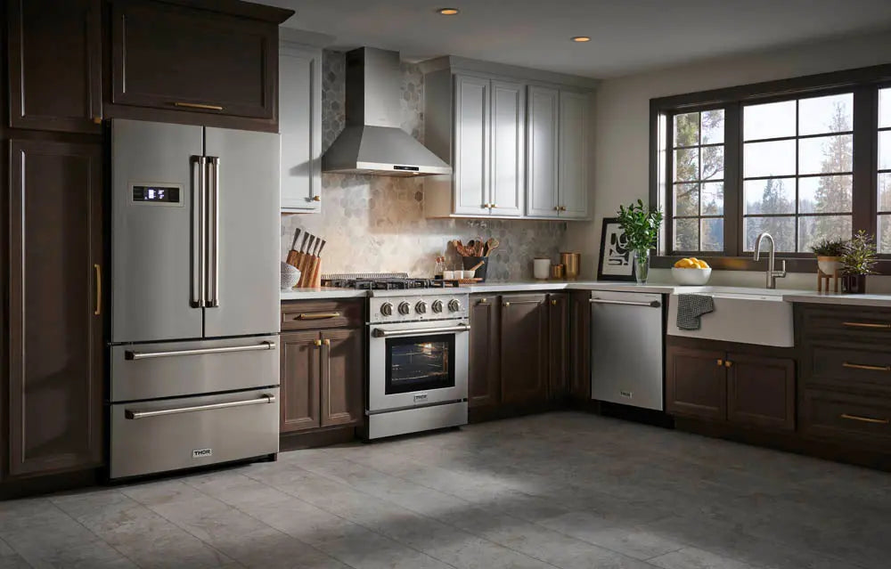 Thor Kitchen 30" Professional Natural Gas Range in Stainless Steel, HRG3080U Thor Kitchen