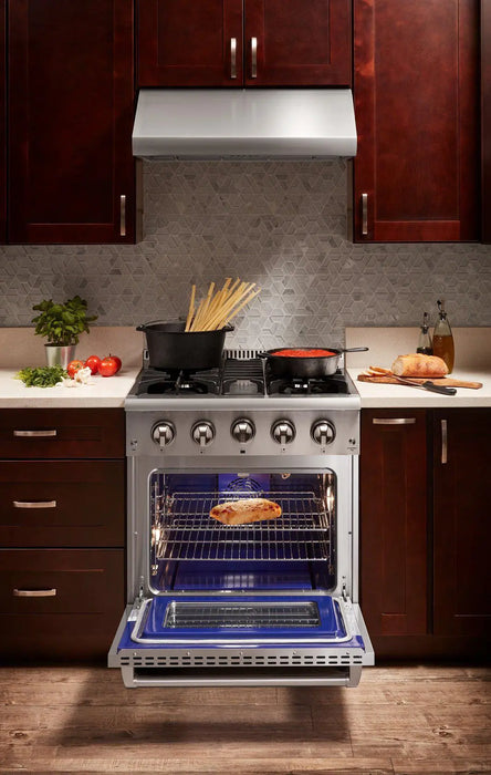 Thor Kitchen 30" Professional Natural Gas Range in Stainless Steel, HRG3080U Thor Kitchen