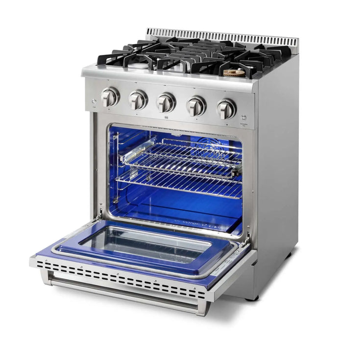 Thor Kitchen 30" Professional Natural Gas Range in Stainless Steel, HRG3080U Thor Kitchen