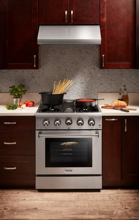 Thor Kitchen 30" Professional Propane Gas Range in Stainless Steel, HRG3080ULP Thor Kitchen