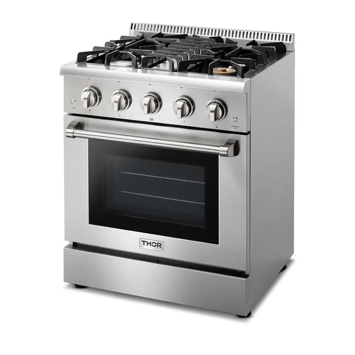 Thor Kitchen 30" Professional Propane Gas Range in Stainless Steel, HRG3080ULP Thor Kitchen