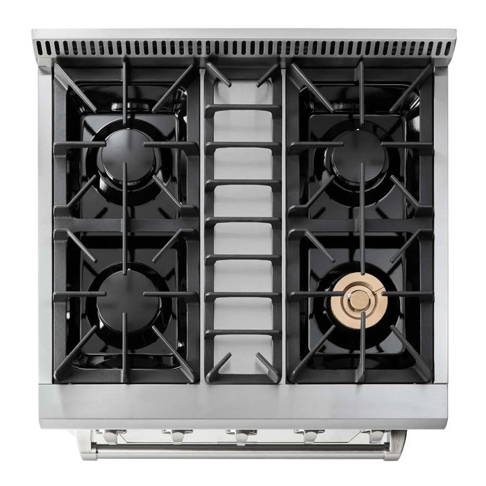 Thor Kitchen 30" Professional Propane Gas Range in Stainless Steel, HRG3080ULP Thor Kitchen