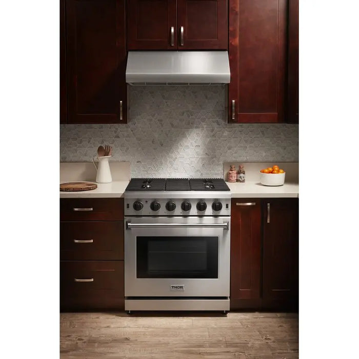 Thor Kitchen 30" Propane Gas Range in Stainless Steel, LRG3001ULP Thor Kitchen