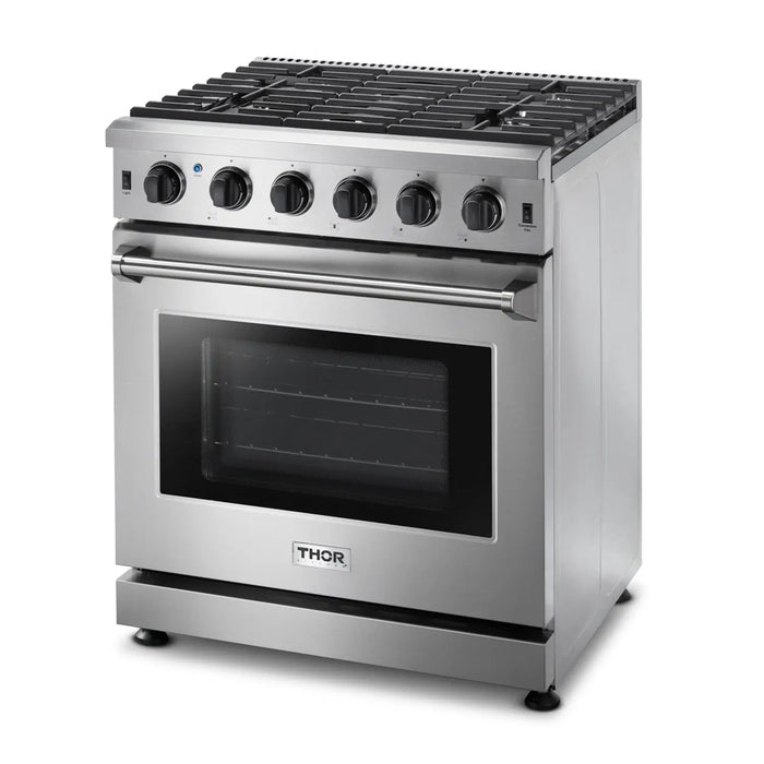 Thor Kitchen 30" Propane Gas Range in Stainless Steel, LRG3001ULP Thor Kitchen