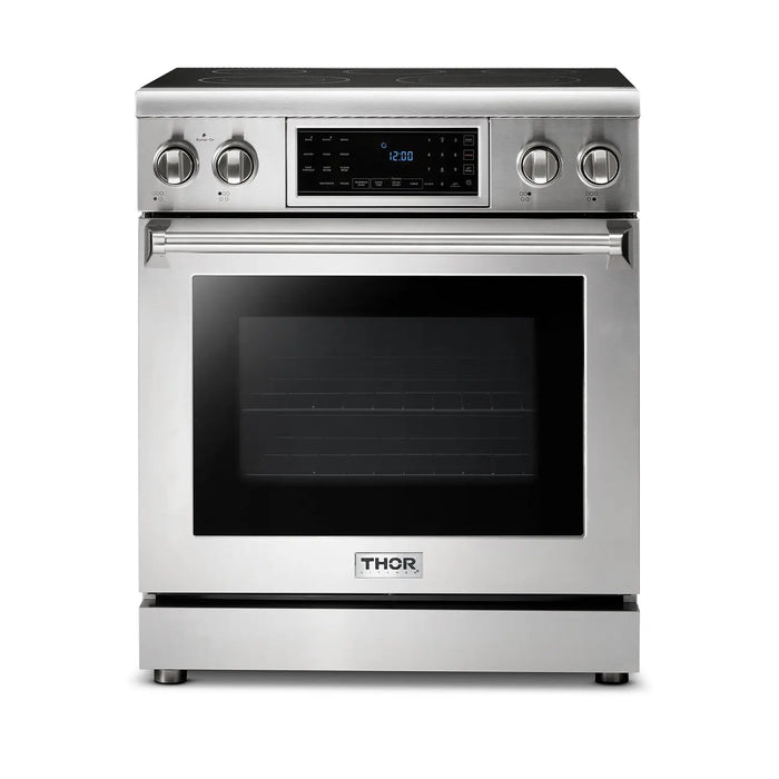 Thor Kitchen 30" Tilt Panel Electric Range in Stainless Steel with Air Fry Feature, TRE3001 Thor Kitchen Dreamwood Living