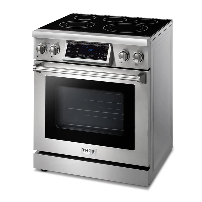 Thor Kitchen 30" Tilt Panel Electric Range in Stainless Steel with Air Fry Feature, TRE3001 Thor Kitchen Dreamwood Living