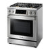Thor Kitchen 30" Tilt Panel Self-Cleaning Natural Gas Range in Stainless Steel, TRG3001 Thor Kitchen