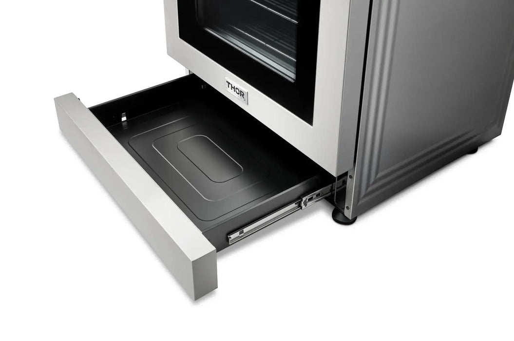 Thor Kitchen 30" Tilt Panel Self-Cleaning Natural Gas Range in Stainless Steel, TRG3001 Thor Kitchen