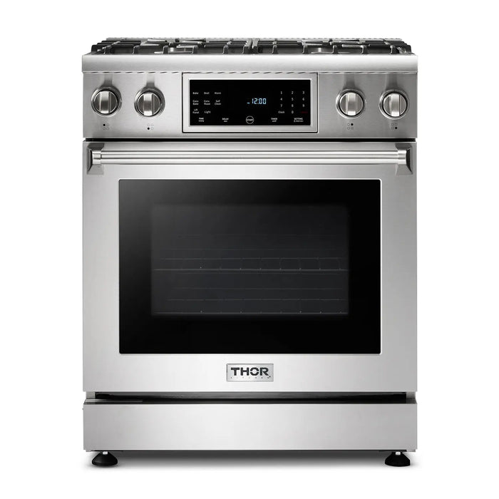 Thor Kitchen 30" Tilt Panel Self-Cleaning Propane Gas Range in Stainless Steel, TRG3001LP Thor Kitchen Dreamwood Living