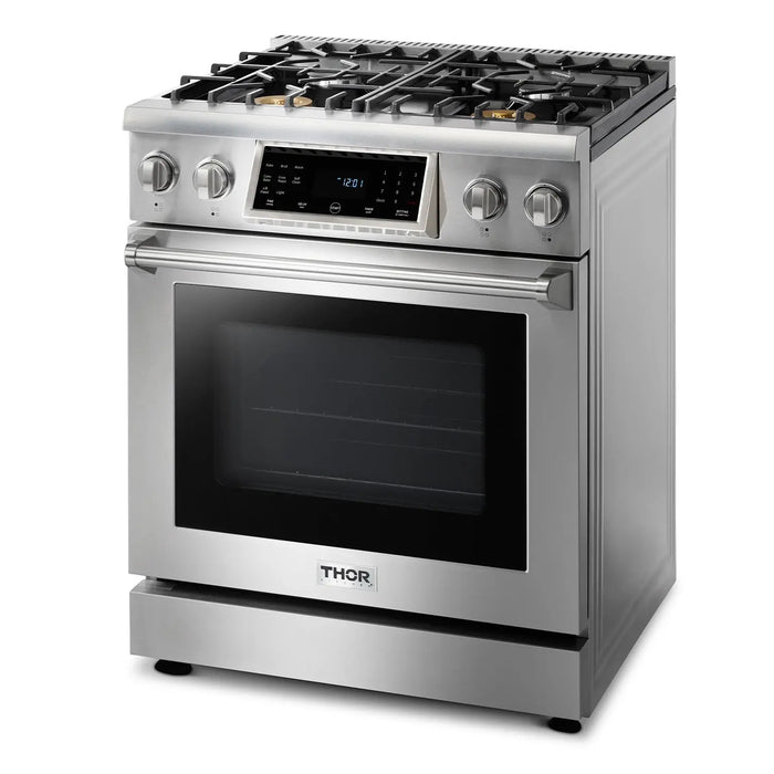 Thor Kitchen 30" Tilt Panel Self-Cleaning Propane Gas Range in Stainless Steel, TRG3001LP Thor Kitchen Dreamwood Living