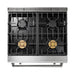 Thor Kitchen 30" Tilt Panel Self-Cleaning Propane Gas Range in Stainless Steel, TRG3001LP Thor Kitchen Dreamwood Living