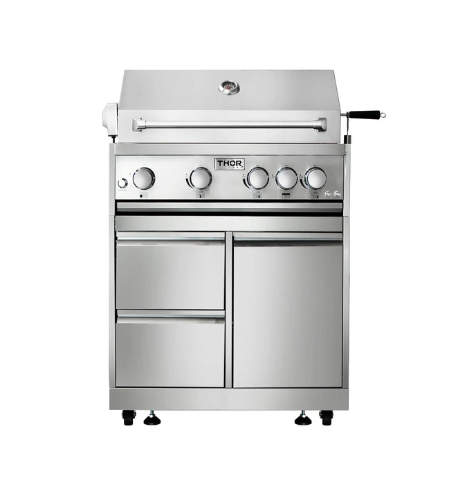 Thor Kitchen 32" Built-In Liquid Propane Grill in Stainless Steel, MK04SS304 Thor Kitchen