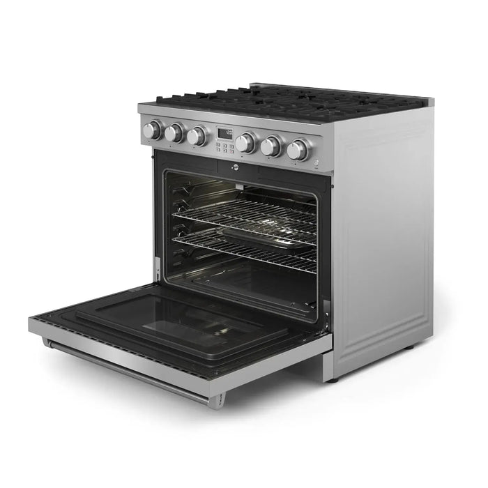 Thor Kitchen 36" Contemporary Natural Gas Range in Stainless Steel, ARG36 Thor Kitchen