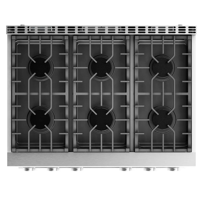 Thor Kitchen 36" Contemporary Natural Gas Range in Stainless Steel, ARG36 Thor Kitchen