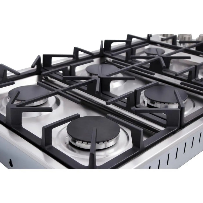 Thor Kitchen 36" Drop-in Natural Gas Cooktop in Stainless Steel, TGC3601 Thor Kitchen
