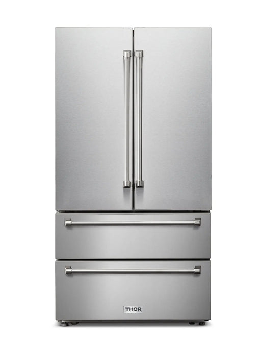 Thor Kitchen 36" Professional French Door Refrigerator in Stainless Steel, TRF3602 Thor Kitchen