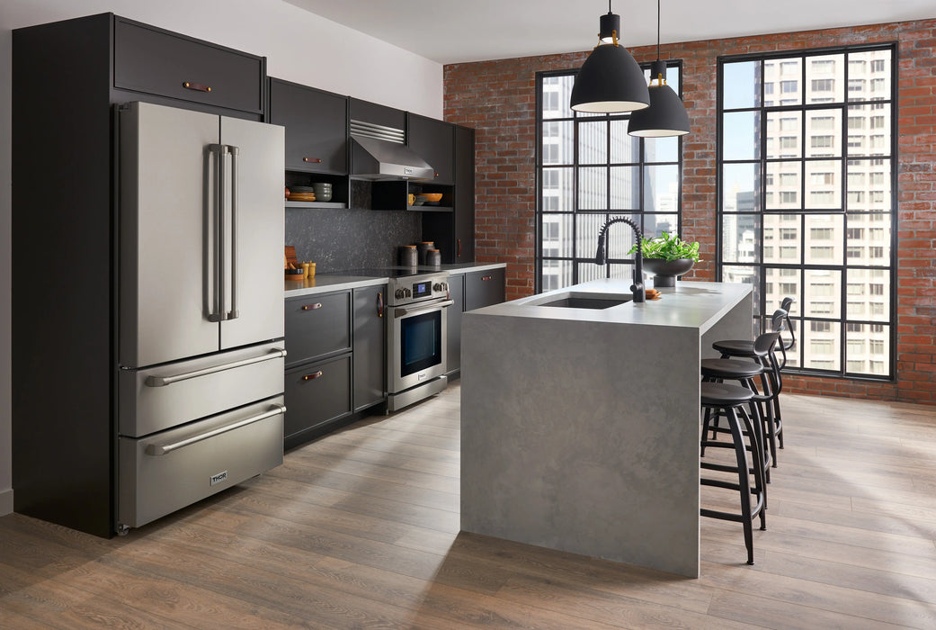 Thor Kitchen 36" Professional French Door Refrigerator in Stainless Steel, TRF3602 Thor Kitchen