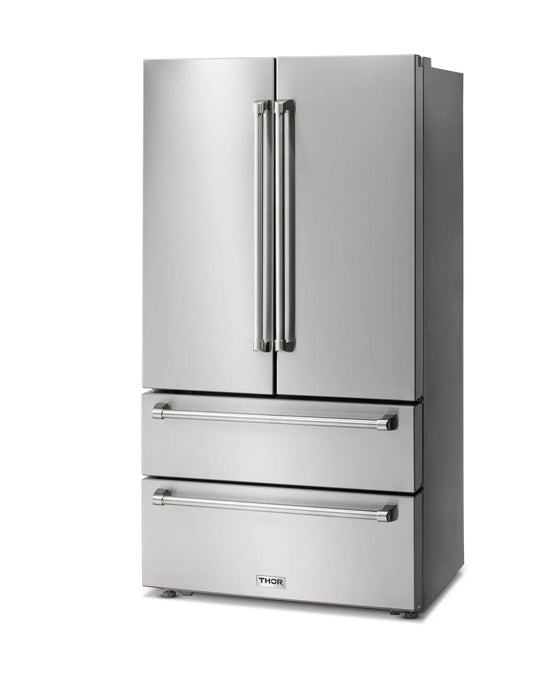 Thor Kitchen 36" Professional French Door Refrigerator in Stainless Steel, TRF3602 Thor Kitchen
