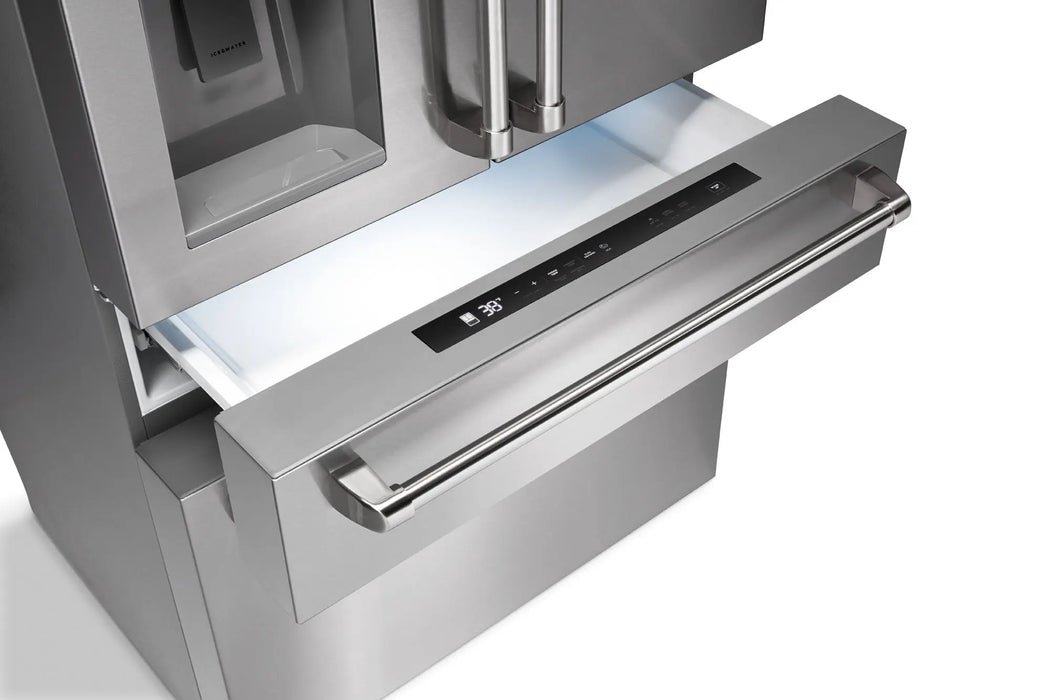 Thor Kitchen 36" Professional French Door Refrigerator with Ice and Water Dispenser, TRF3601FD Thor Kitchen