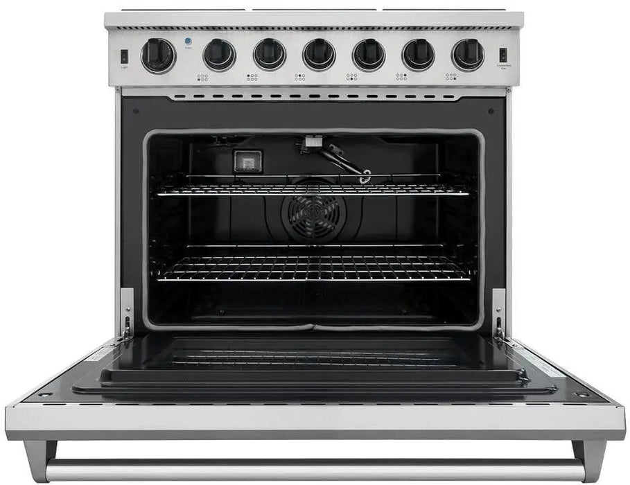 Thor Kitchen 36" Professional Natural Gas Range in Stainless Steel, LRG3601U Thor Kitchen