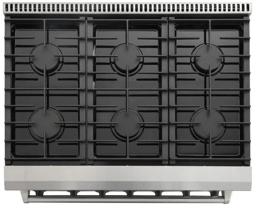Thor Kitchen 36" Professional Natural Gas Range in Stainless Steel, LRG3601U Thor Kitchen