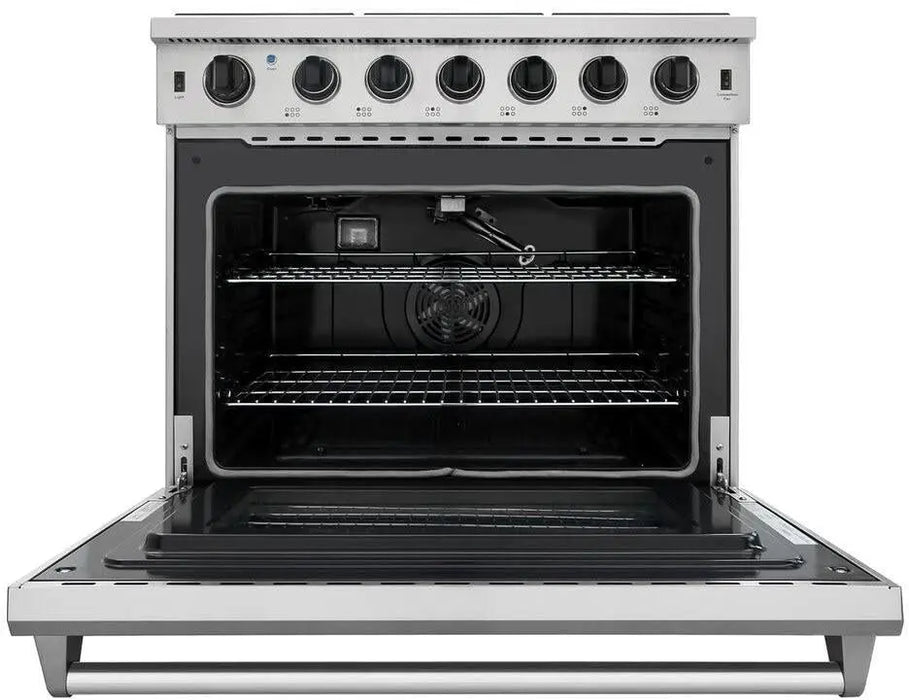 Thor Kitchen 36" Propane Gas Range in Stainless Steel, LRG3601ULP Thor Kitchen