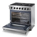 Thor Kitchen 36" Propane Gas Range in Stainless Steel, LRG3601ULP Thor Kitchen
