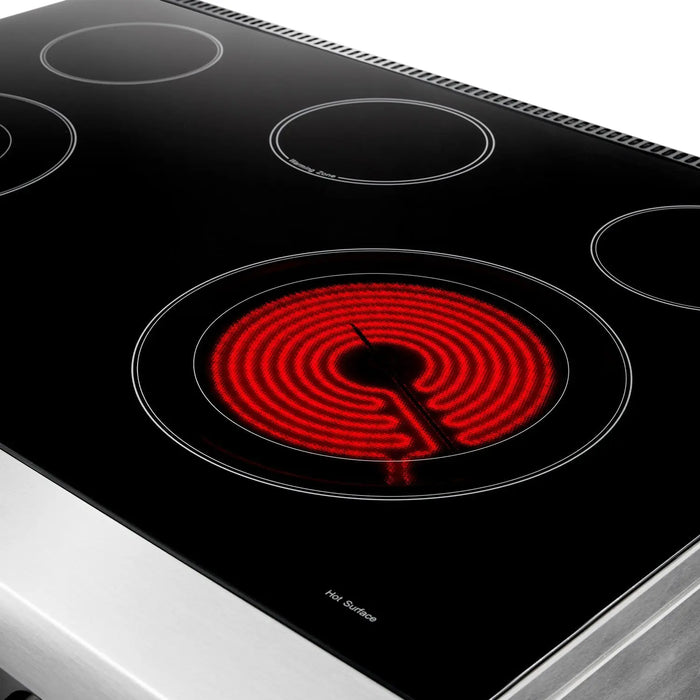 Thor Kitchen 36" Tilt Panel Electric Range in Stainless Steel with Air Fry Feature, TRE3601 Thor Kitchen