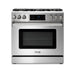 Thor Kitchen 36" Tilt Panel Natural Gas Range in Stainless Steel with Air Fry Feature, TRG3601 Thor Kitchen