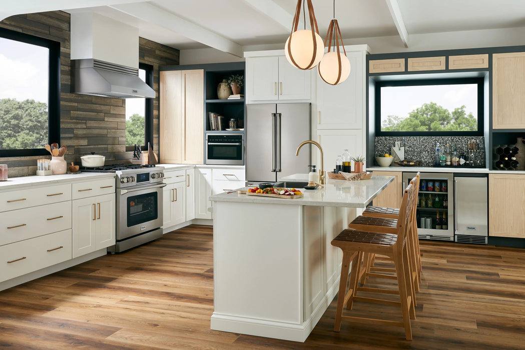 Thor Kitchen 36" Tilt Panel Natural Gas Range in Stainless Steel with Air Fry Feature, TRG3601 Thor Kitchen