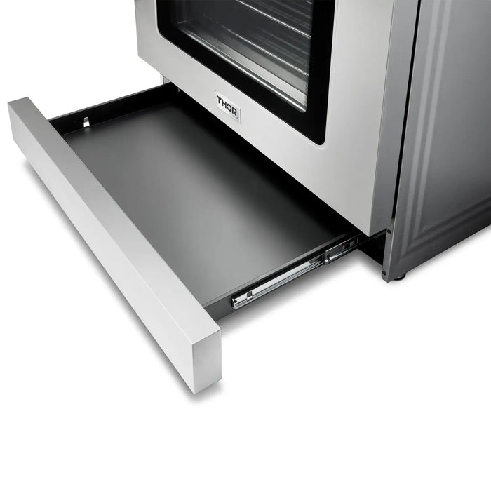 Thor Kitchen 36" Tilt Panel Natural Gas Range in Stainless Steel with Air Fry Feature, TRG3601 Thor Kitchen