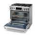 Thor Kitchen 36" Tilt Panel Propane Gas Range in Stainless Steel with Air Fry Feature, TRG3601LP Thor Kitchen