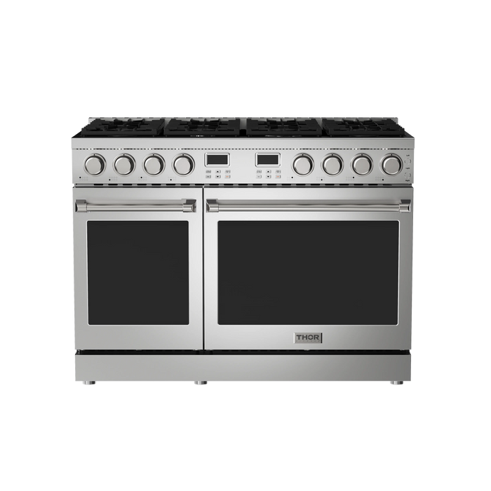 Thor Kitchen 48" Contemporary Natural Gas Range in Stainless Steel, ARG48 Thor Kitchen Dreamwood Living