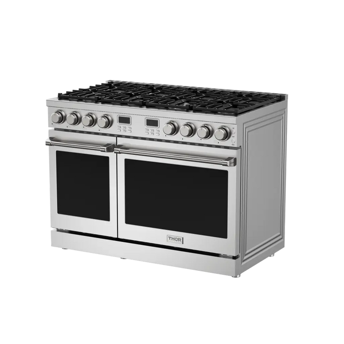Thor Kitchen 48" Contemporary Natural Gas Range in Stainless Steel, ARG48 Thor Kitchen Dreamwood Living
