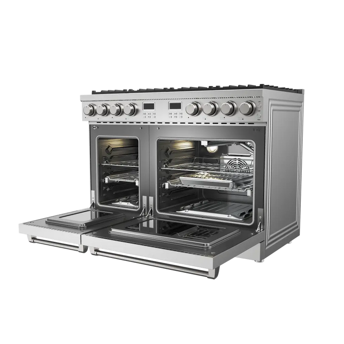 Thor Kitchen 48" Contemporary Natural Gas Range in Stainless Steel, ARG48 Thor Kitchen Dreamwood Living