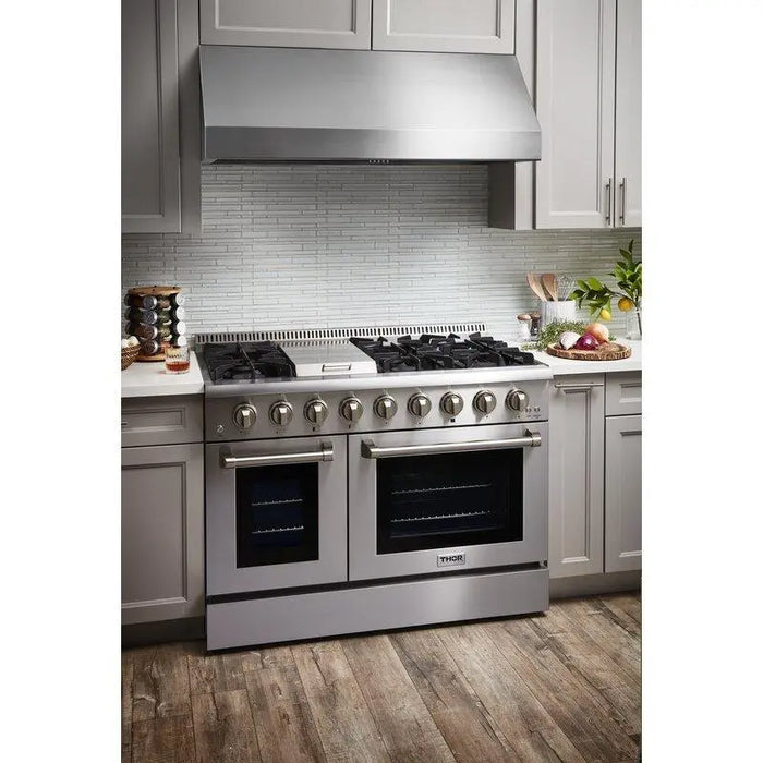 Thor Kitchen 48" Dual Fuel Range in Stainless Steel, HRD4803U Thor Kitchen