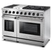 Thor Kitchen 48" Dual Oven Natural Gas Range in Stainless Steel, LRG4807U Thor Kitchen