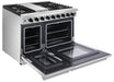 Thor Kitchen 48" Dual Oven Natural Gas Range in Stainless Steel, LRG4807U Thor Kitchen