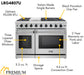 Thor Kitchen 48" Dual Oven Natural Gas Range in Stainless Steel, LRG4807U Thor Kitchen
