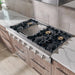 Thor Kitchen 48" Natural Gas Rangetop in Stainless Steel with 6 Burners and Griddle, HRT4806U Thor Kitchen