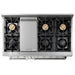 Thor Kitchen 48" Professional Natural Gas Range in Stainless Steel, HRG4808U Thor Kitchen