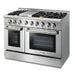 Thor Kitchen 48" Professional Propane Dual Fuel Range in Stainless Steel, HRD4803ULP Thor Kitchen