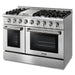 Thor Kitchen 48" Propane Gas Range in Stainless Steel with Dual Oven and Griddle, HRG4808ULP Thor Kitchen