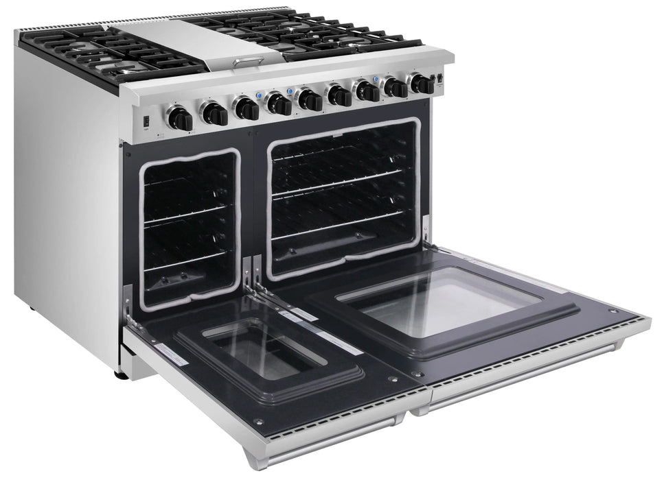 Thor Kitchen 48" Propane Gas Range in Stainless Steel, LRG4807ULP Thor Kitchen