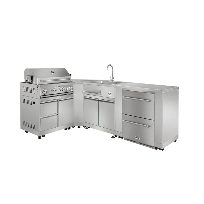 Thor Kitchen Outdoor Kitchen Corner Cabinet Module in Stainless Steel, MK06SS304 Thor Kitchen