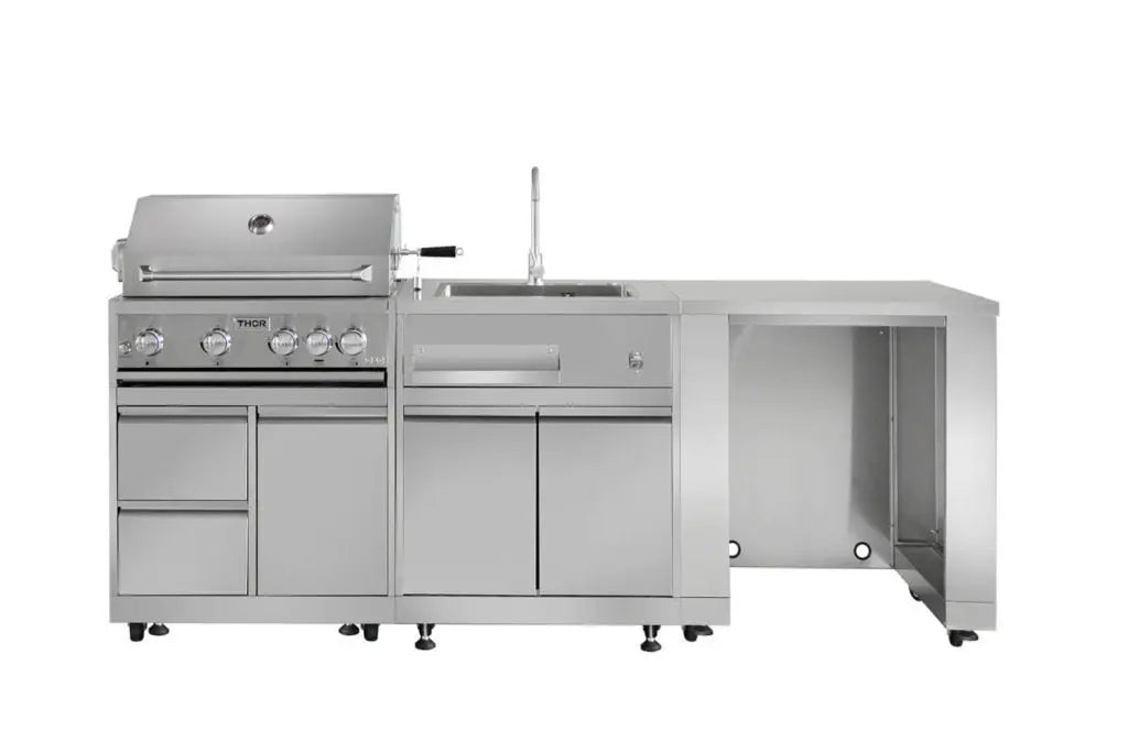 Thor Kitchen Pro Style Grill Cabinet in Stainless Steel, MK03SS304 Thor Kitchen